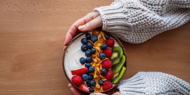 Yogurt with fruit