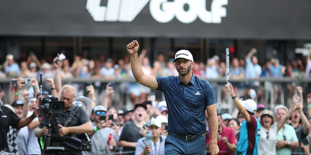 Dustin Johnson fist pump