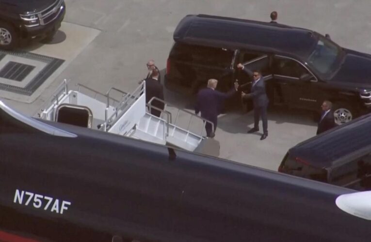 Trump arrives in Miami ahead of classified docs arraignment