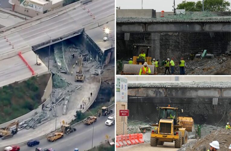 Woman killed by falling debris on I-95 a day after overpass collapse