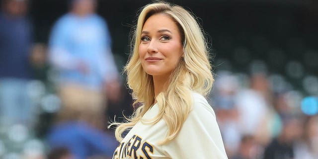 Paige Spiranac at the Brewers game