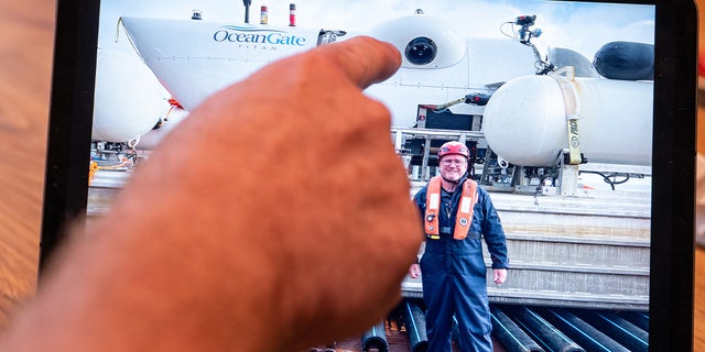 Arthur Loibl in front of submersible