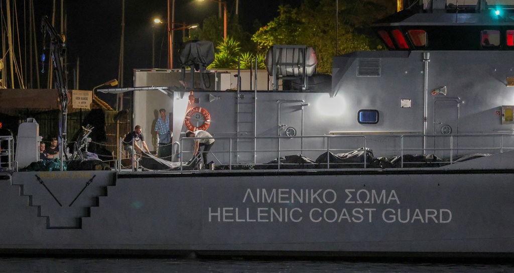 Greece’s coast guard said it was notified by Italian authorities of the trawler’s presence in international waters.