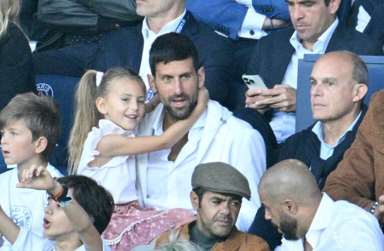 Novak Djokovic says it was an ‘honour’ to meet Lionel Messi and Neymar with his kids ahead of PSG match