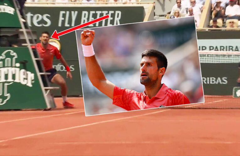 French Open: Novak Djokovic wins wild point despite being ‘behind the umpire’ against Carlos Alcaraz
