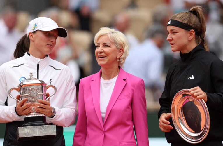 French Open: Chris Evert reveals what she told Iga Swiatek after ‘unbelievable’ Roland-Garros triumph