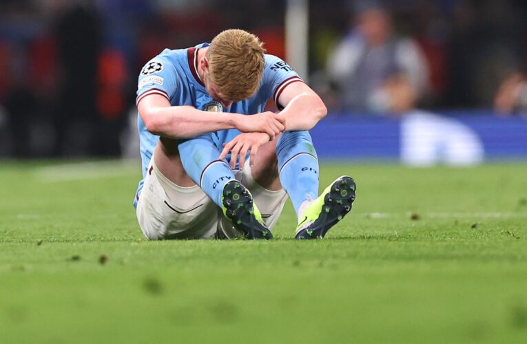 Champions League final: Déjà vu as Manchester City lose Kevin de Bruyne to hamstring injury with Phil Foden sent on