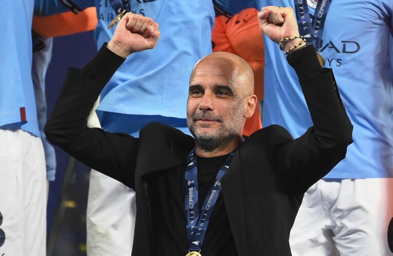 ‘This f****** trophy is so hard to win’ – Manchester City boss Pep Guardiola delighted after Champions League final win