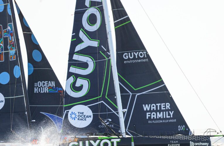The Ocean Race: GUYOT environnement Team Europe earn stunning In-Port victory in The Hague with 11th Hour Racing second