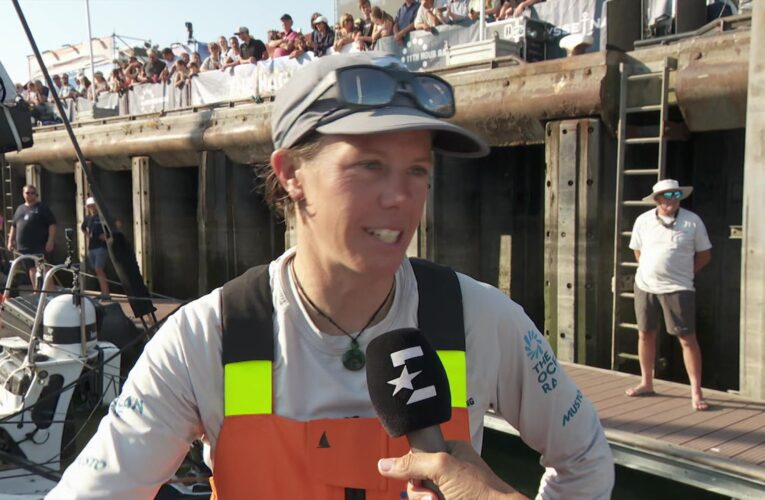 The Ocean Race: Francesca Clapcich on dramatic moment during In-Port race – ‘I was hanging there’