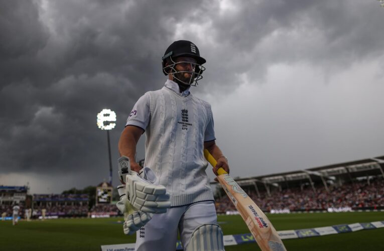 Rain halts England’s charge in opening Test of Ashes series against Australia at Edgbaston