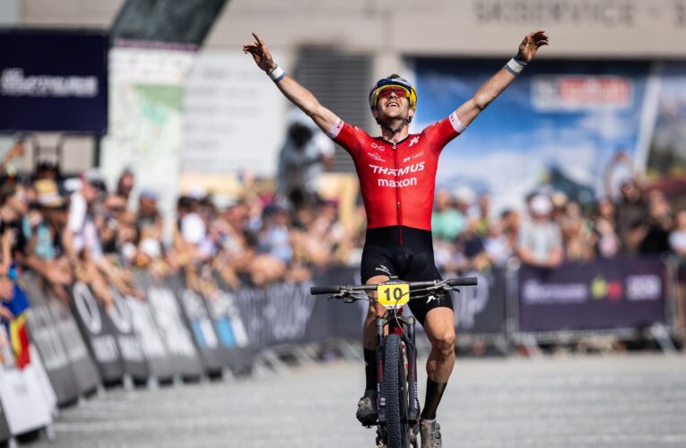 UCI Mountain Bike World Series Cross-country Olympic World Cup: Lars Forster powers to long-awaited win in Leogang