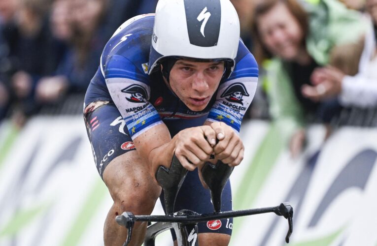 ‘I wanted to take risks’ – Remco Evenepoel admits going ‘over my limit’ as big crash hands Wout van Aert Belgian TT win