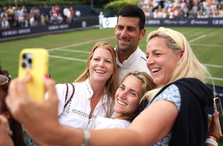 Novak Djokovic hoping for ‘great year’ at Wimbledon after practice session on Centre Court