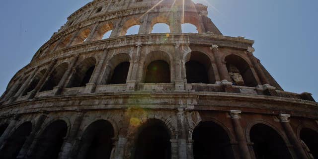 A view of the Colosseum in Rome