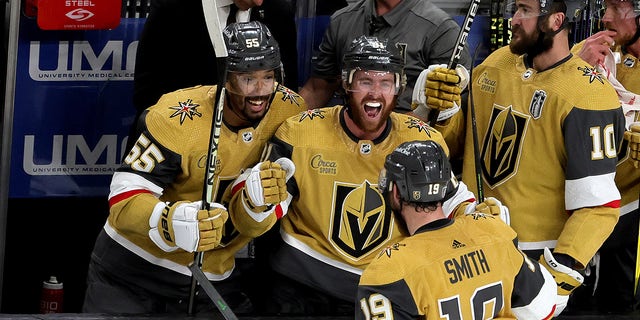 Reilly Smith celebrates goal