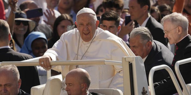 Pope Francis greeting