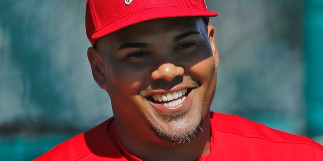 Brayan Pena for the Cardinals