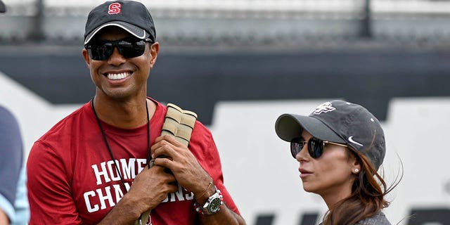 Erica Herman and Tiger Woods in 2019