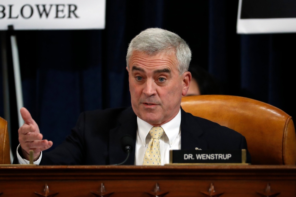 Rep. Brad Wenstrup of Ohio during a House Intelligence Committee testimony on Capitol Hill on Nov. 19, 2019 in Washington, DC. 