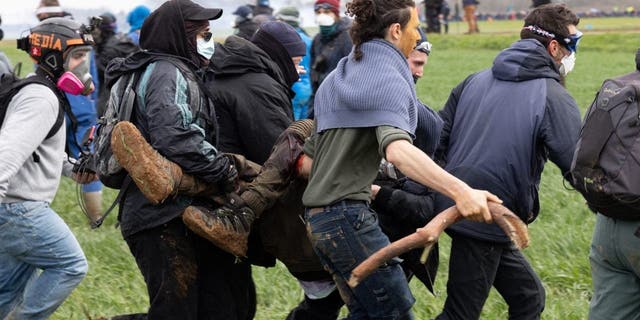 France environmental protests reservoir