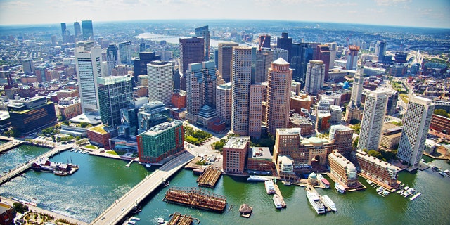 Ariel view of Boston 