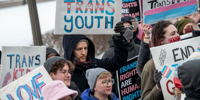 Trans kid protest in Minnesota