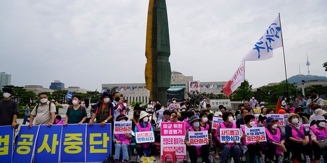 2022 THAAD protesters after new South Korea president elected