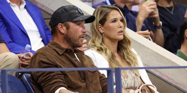 Bode Miller and wife Morgan Beck Miller at the 2022 US Open