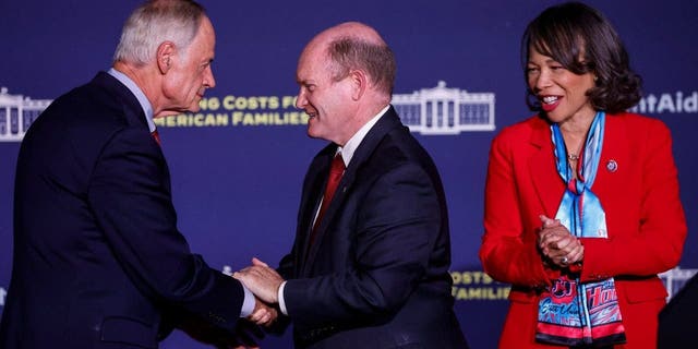 Tom Carper, Chris Coons and Lisa Blunt Rochester