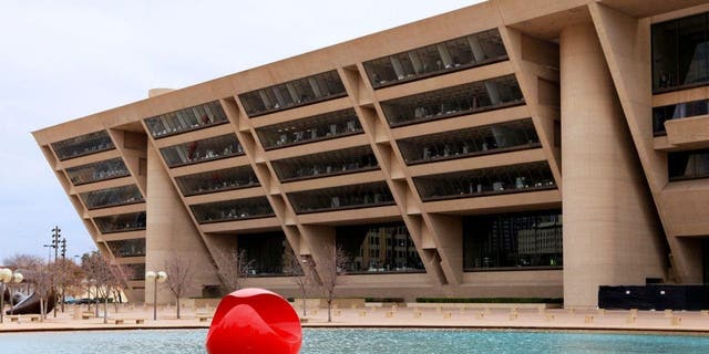 Pool near City Hall in Dallas