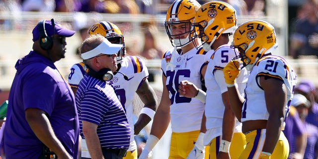 LSU players in Camping World Bowl