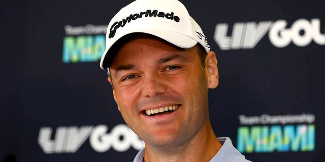 Martin Kaymer speaks to reporters