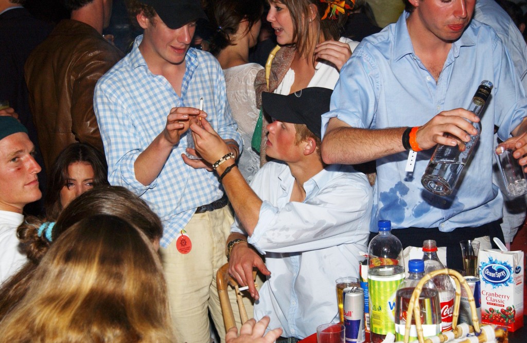 Prince Harry at a party on July 25, 2004 in the United Kingdom. 