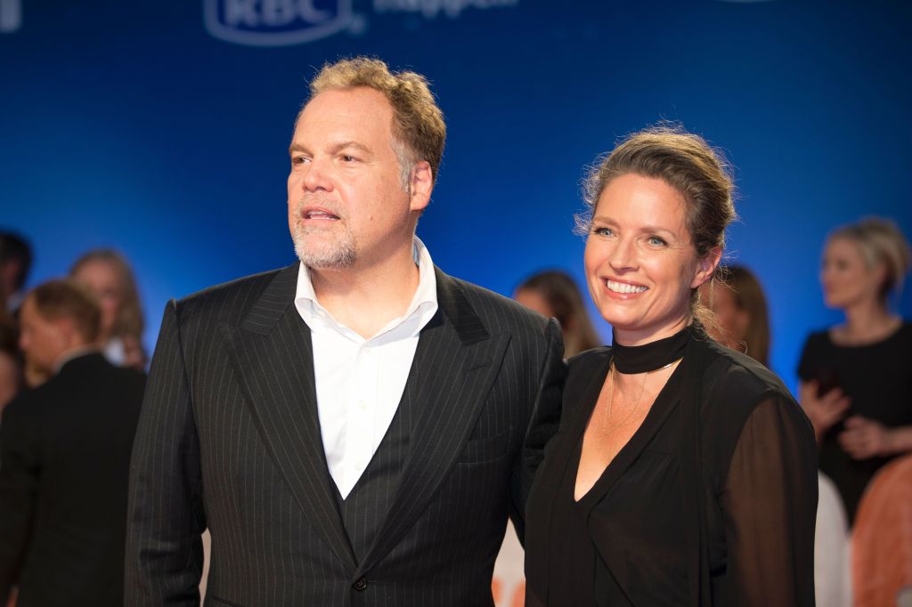 Vincent D'Onofrio and wife Carin van der Donk.