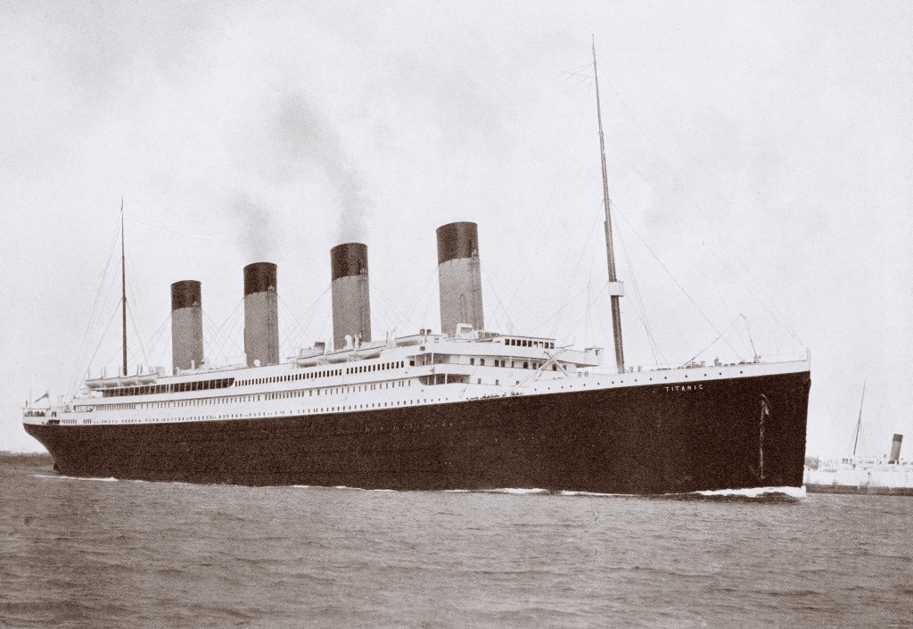 The Titanic was touted as an unsinkable ship when it departed Southampton, England, in 1912. 