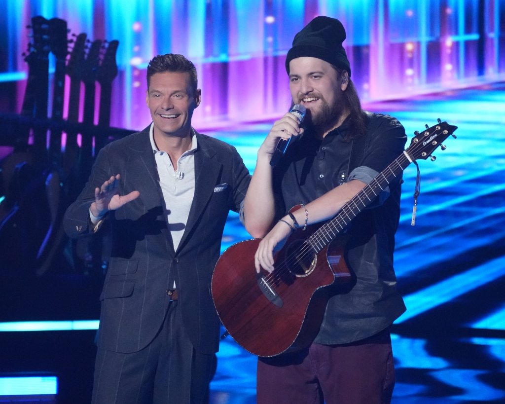 Ryan Seacrest (left) and "American Idol" finalist Oliver Steele who lashed out on Instagram Saturday defending controversial judge Katy Perry.