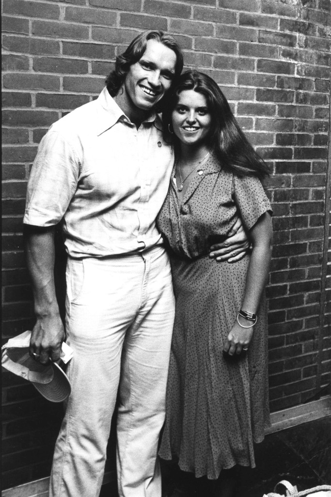 Arnold Schwarzenegger and Maria Shriver are shown in the more carefree, early days of their relationship in 1979.