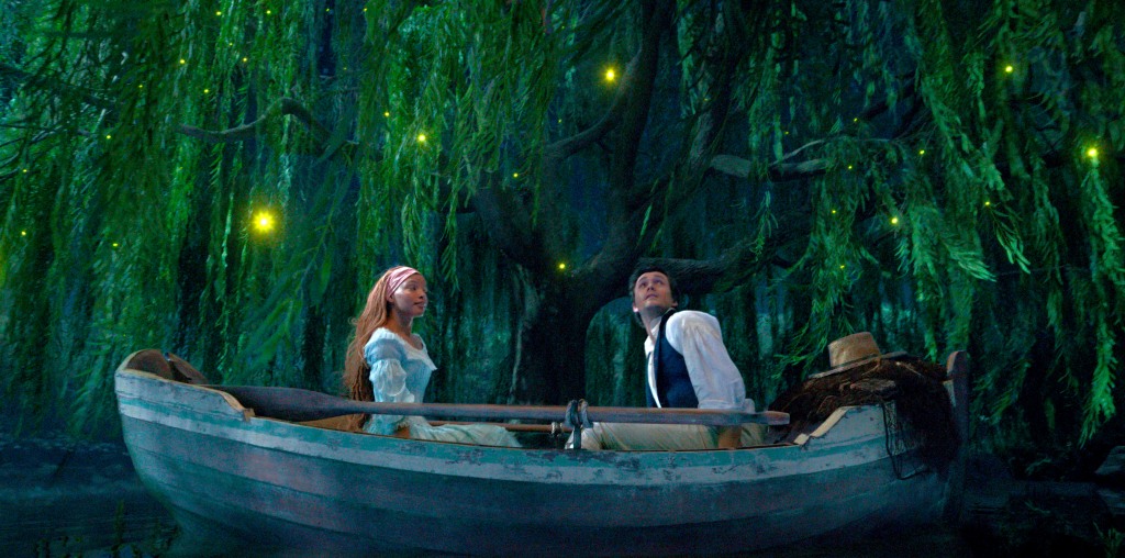 Halle Bailey as Ariel and Jonah Hauer-King as Prince Eric in "The Little Mermaid." 