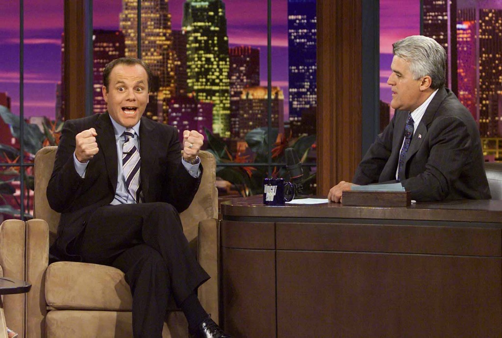 Papa appears on “The Tonight Show with Jay Leno” in 2004. 