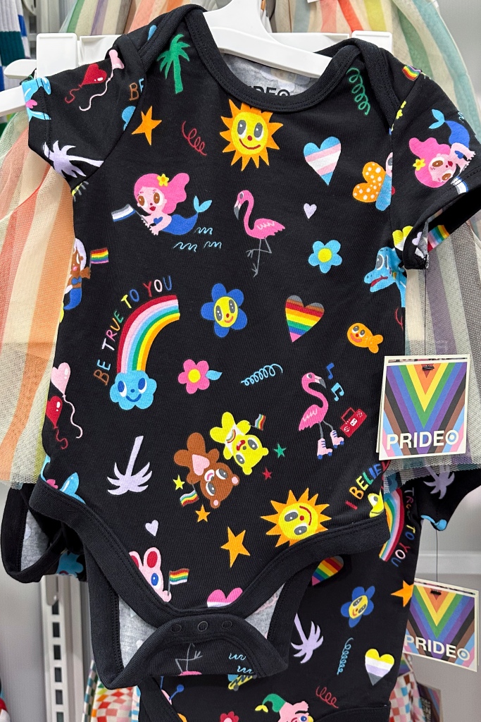 Pride onesie at Target