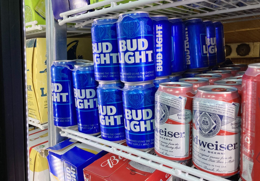 Bud Light cans