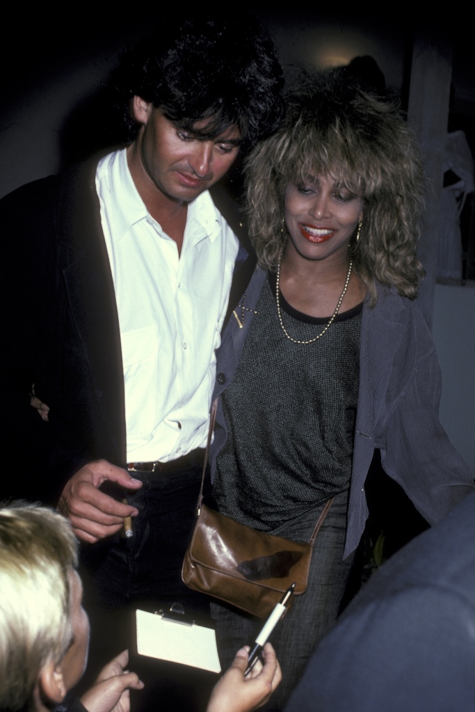 Tina Turner and Erwin Bach are seen together in  1985, in the midst of her career resurgence.