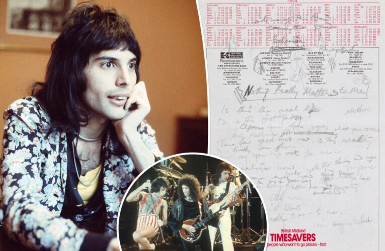 Freddie Mercury’s notes reveal ‘Bohemian Rhapsody’ almost had different name