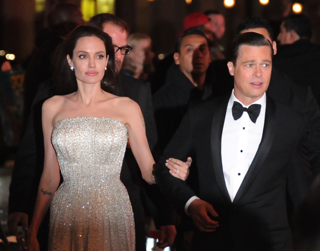 Angelina Jolie and Brad Pitt in Hollywood in Nov. 2015.
