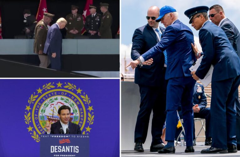 Trump, DeSantis weigh in on Biden’s fall at Air Force graduation