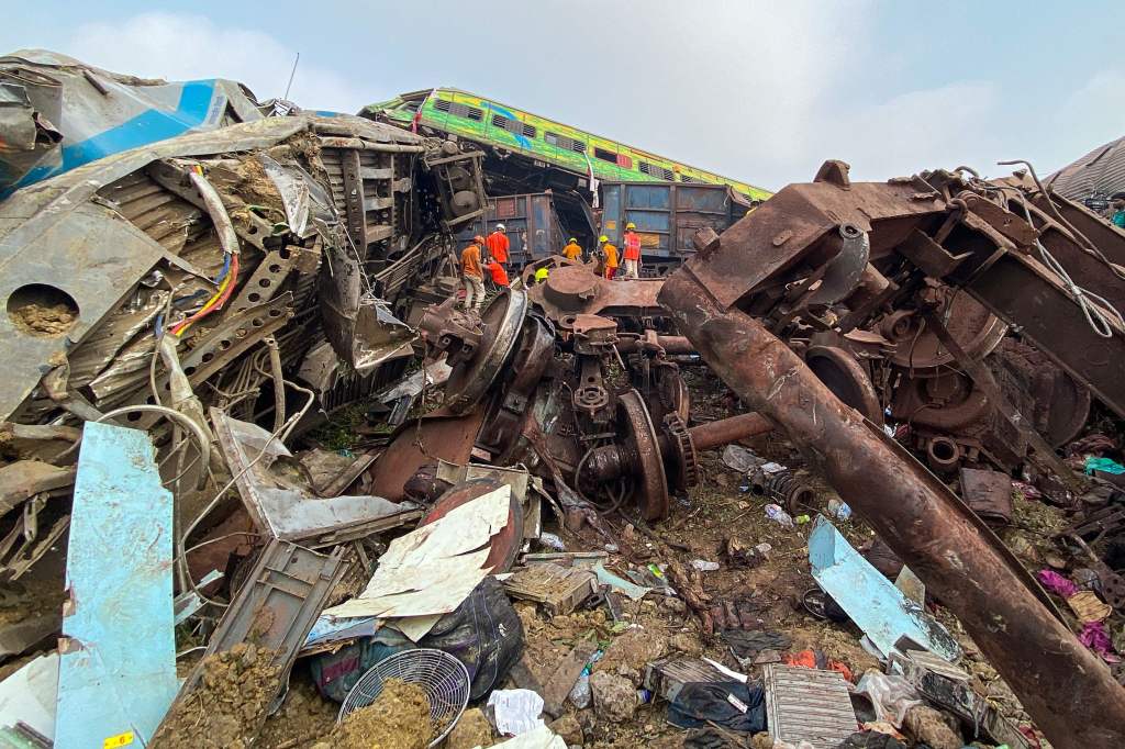 Rail authorities will start removing the wreckage to repair the track and resume train operations, Amitabh Sharma, a Railroad Ministry spokesperson, said.