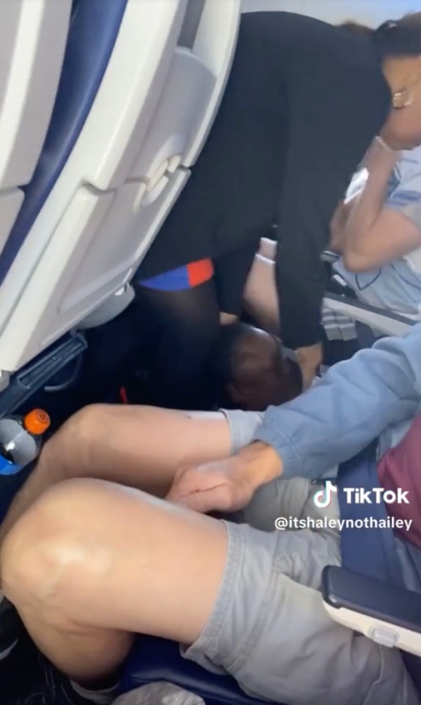 Southwest passenger seen being removed from a plane