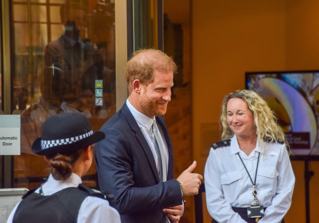 Prince Harry pictured outside a London courthouse on June 7, 2023. 