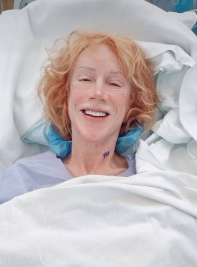 Kathy Griffin has undergone successful vocal cord surgery as she took to Instagram to share her long-awaited procedure on Wednesday.
